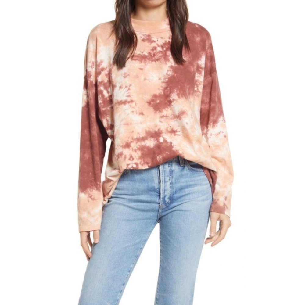 Free People Tie Dye‎ Long Sleeve Tee